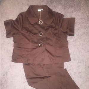Brown Capri Set
